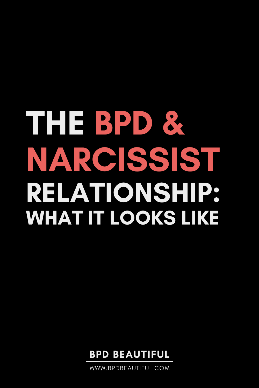 post title graphic that says bpd and narcissist couple: what it looks like