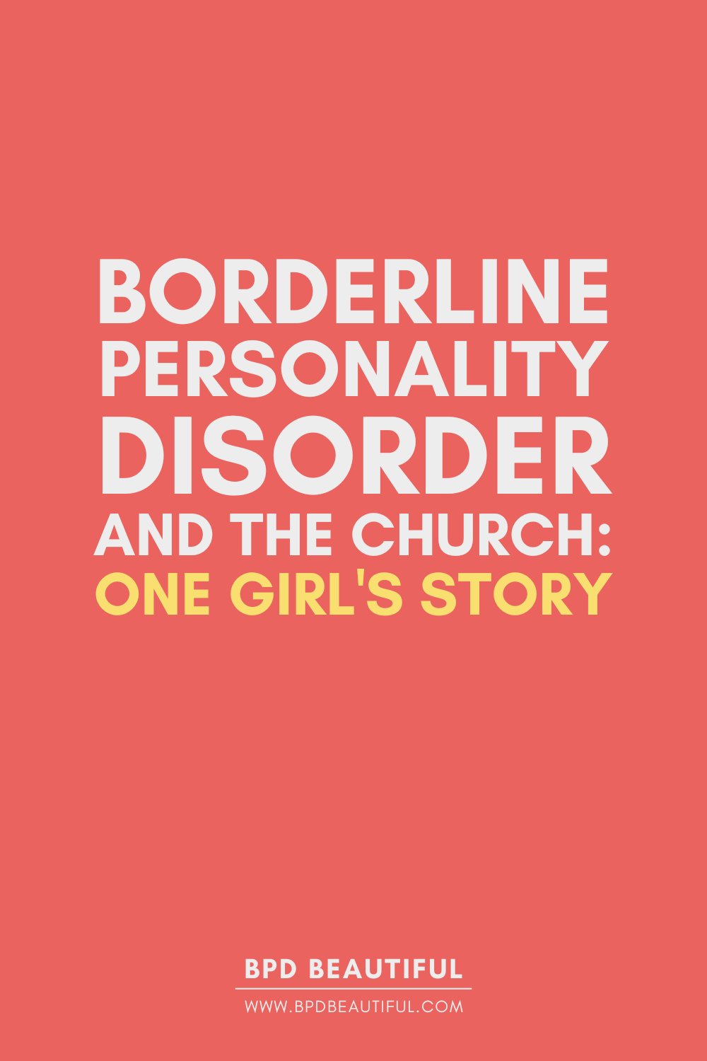 BPD Christians: Borderline Personality Disorder & the Church