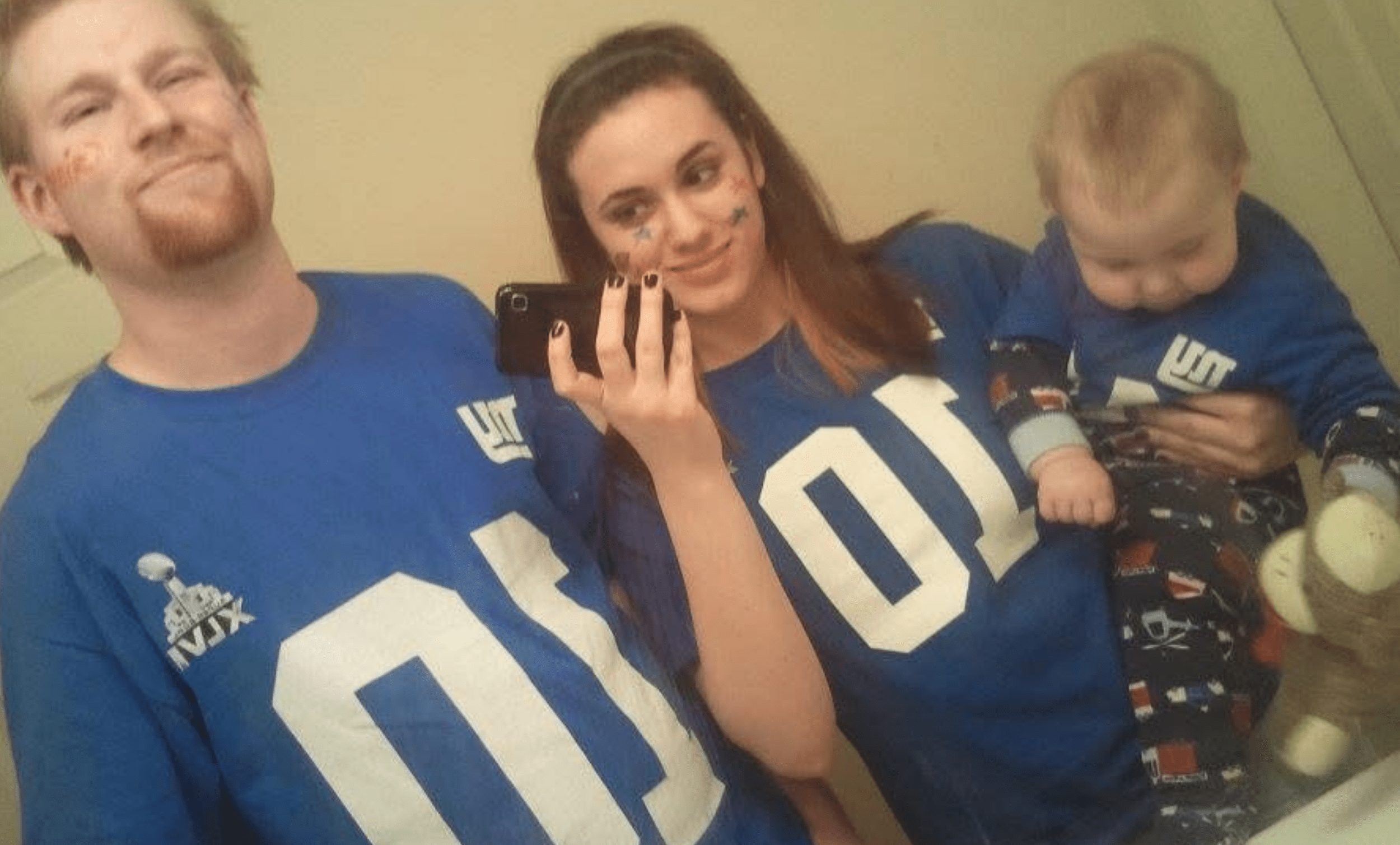 bpd and jesus, christians with bpd: photo of sarah rose, her son and her first husband