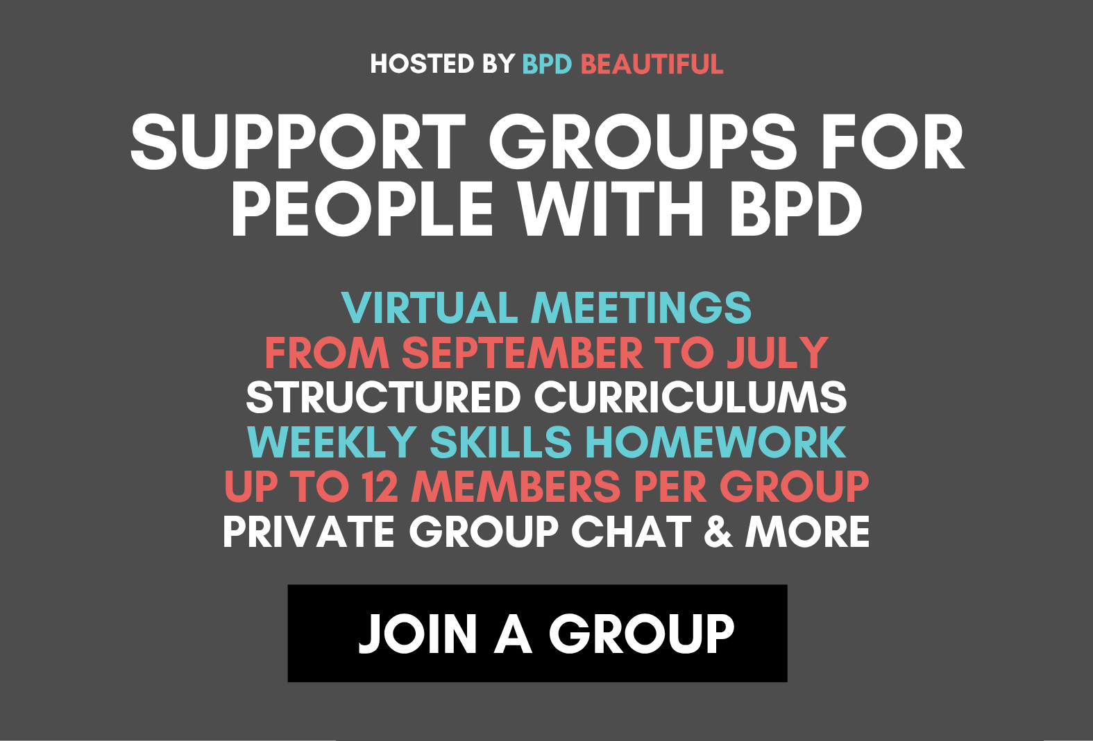 BPD SUPPORT GROUPS for bpd